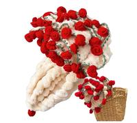 Genérico Flower Blanket Bouquet - Cute Romantic Rose Crochet Knitted Flower