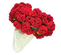 Generico Flower Bouquet - Crochet Flower Blanket, Bouquet Blanket, Home Decor Carnation Crochet Bùlanket, Romantic Boho Charm Soft Relaxing Family Sofas Decorations for Comforts Warmth.