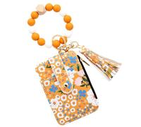 Genérico Flower Card Holder Wallet - ID Bag Floral Print Wallet Without