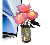 Genérico Flower Lamps Bedrooms - Color Changing LED, Rose Lamp Dinner, Decor Flower LED Night Lights for Bedside Kitchens, Bedrooms Living Room Den Birthday, Party Wedding Romantic Ambient Lighting