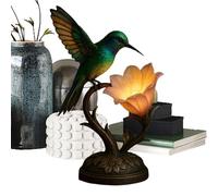Genérico Flower Lamps For Bedrooms | Vintage LED Ambiance Lighting, Hummingbird Lamp Desk Light Table Decor For Bedside Nightstand Bedroom Study Office Dorm Cafe Women Mom Birthday Use,