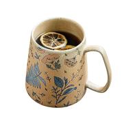 Genérico Flower Mug | 710ml Novelty Drinking Cups,Ceramic Hand-Painted Latte Cup | Kitchen Storage & Organisation For Dining Room Study Students Teachers Movie Nights Milk Juice Beer