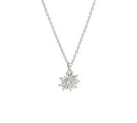 Genérico Flower Pendant Necklace - Copper Zircon Sunflower Jewelry For Women Elegant Clavicle Chain Fashion Necklace For Mom Wife Girlfriend, Birthday Wedding Party