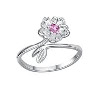 Genérico Flower Ring - Stylish Finger Jewelry | Adjustable Open Ring, for Women Ladies Daily Wear Beach Vacation Music Festivals Travel Date Nights Valentine's Day Holiday