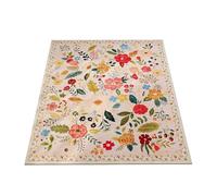 Genérico Flower Rug - Boho Style Carpet, Area Rug, Easy to Maintain for Living Room, Nursery, Bedroom, Kitchen, Bathroom, Entryway, Hallway, Patio, Backyard, Porch, 63x79 Inches