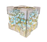 Genérico Flower Table Lamp - Cube Flower Night Light, Mirror Light Bedside Lamp, Flowers Lamps Desk Decor, Ambient Lighting Diy Crafts, Decorative Lights For Home | Decorative Mirror Lights