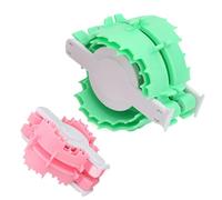 Genérico ,Fluff Ball Weaving Heart Shape Crochet Yarn, Multifunctional Fluff Ball Weaving - 2pcs Set For Craft Decoration