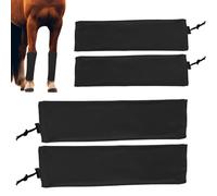 Genérico Fly Boots, Horses Shoe, 19.69x5.12 Inches Easy to Use and Install Ventilated Equine Leggings, Adjustable Horse Fly Straps for Turnout, Stable, Racing, Jumping, Competition, Especially Events