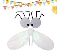 Genérico Fly Costume Set - Polyester 74x35cm Fly Wings and 26x13cm Eye