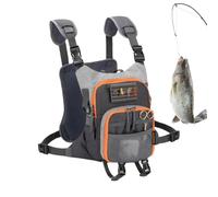 Genérico Fly Fishing Pack, Vest Style Sling Backpack with Multiple Storage Pockets For Fly Fishing Gear, Tackle, Lures & Tools, Freshwater & Saltwater