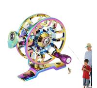 Generico Fly Fishing Reel - 6,7 cm Aluminium Alloy Fly Reel | Front Start Fishing Line Reels for Raft Ice Wheat Grain | Live Fish Reels Fishings Tackle for Trout Salmon | 52g 55g Black Colorful