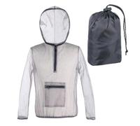 Genérico Fly Net Protection - Clothing Hooded Mesh Gnat, Jacket Breathable, Shield Wear, Lightweight Outdoor Cover Suit | Hiking Fishing Camping Protection Apparel For Adult Men Travel Hunting