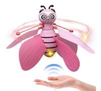 Genérico Flying Bee Toy | Hand Controlled Induction Ball | Electric Bee Drone for Kids | Novel Gesture Sensing Flying Machine with LED Light Safe Hovering Aircraft Toy for Boys and Girls