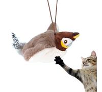 Genérico Flying Bird Cat Toy, Electronic Sparrow Simulator, Touch-Activated Teaser Stick, 9.45x9.06x2.36 Inches Interactive Pet Play Gadget for Indoor and Outdoor Cats and Kittens