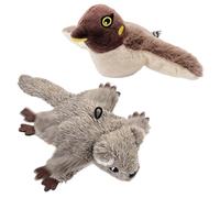Genérico Flying Bird Cat Toy, Flapping Wings Sparrow Catnip Toys, USB Rechargeable Interactive Simulated Chirping Bird, for Pet Indoor Exercise (2PCSA)