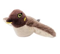 Genérico Flying Bird Cat Toy, Flapping Wings Sparrow Catnip Toys, USB Rechargeable Interactive Simulated Chirping Bird, for Pet Indoor Exercise (SparrowB)