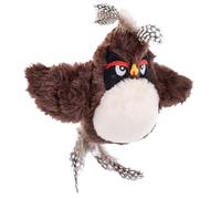 Genérico Flying Bird Cat Toy, Flapping Wings Sparrow Catnip Toys, USB Rechargeable Interactive Simulated Chirping Bird, for Pet Indoor Exercise (Angry Birds)