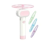 Genérico Flying Disc Toy Spinner - Glow Propeller Launcher Toy, Rechargeable Pet Play Device, Interactive Motion Activated Training Exercise Game Kit, Durable Light Up Disc Toys For Kitten Dogs