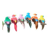 Genérico Foam Birds For Crafts - Small Birds For Craft | Colorful Simulation Decorative Bird Crafts, Small Bird | Realistic Artificial Sparrows For DIY Projects, Floral Arrangements, Wreaths, H