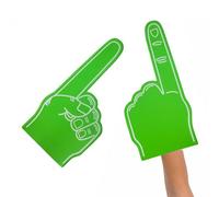 Genérico Foam Finger - Giant Foam Finger | Sports Foam Finger | 18 inch Sports Fan Foam Finger, Cheerleading Foam Finger, Blank Foam Hand, Cheerleading Props for Sports Events Games School Business