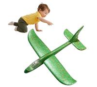 Genérico Foam Glider - 48cm Wingspan 47cm Length | LED Light Airplane Glider, Portable Throwing Plane Toy | Outdoor Flying Sports Catapult Aircraft Toy For Kids Play and Party Fun Use