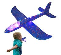 Genérico Foam Glider Plane - LED Flying Toy | 48cm Hand Throw Aircraft