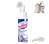 Genérico Foam No-Rinse Cleaner - Instantly Brightens & Whitens Shoes, Portable Water Free Dry Cleaning Agent for Shoes, Cleaning Kit for White Shoes, for Suede, Boot, Canvas, PU (1PC)