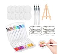 Genérico Foam Paint Marker Kit, 24 Color 3D Texture Pens Set, DIY Craft Art Supplies, Fun Foam Effect Drawing Tools, for Preschool Kindergarten Kids Boys Girls Students Creative Learning Activities