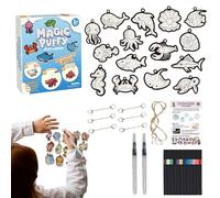 Generico Foam Texture Drawing Set - 3D Effect Paint Crafts Marker Pen Kit With Colors Paint Markers Markers And Water Brush | Creative Art Adults DIY Projects Home School Pa