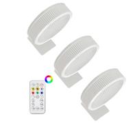 Genérico Foco Para Cuadros Sin Cable,3x Lámpara De Pintura De Imagen Cubierta,Aplique Luz Cuadro Con Mando A Distancia,Lampara Bateria Recargable,Apliques De Regulables