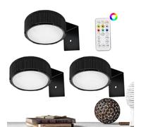 Genérico Foco Para Cuadros Sin Cable,3x Lámpara De Pintura De Imagen Cubierta,Aplique Luz Cuadro Con Mando A Distancia,Lampara Bateria Recargable,Apliques De Regulables