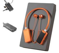 Genérico Foihletpath Sports Karaoke Bluetooth Earphones, Bluetooth Neck-Hanging Earbud Headset, Live Broadcasting Audio Editing, Wireless Sound Card Live Broadcasting, for Media, Vlog (1PC,Orange)