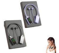 Genérico Foihletpath Sports Karaoke Bluetooth Earphones - Come with a Microphone, Wireless Sound Card Earphones Karaoke, New Upgraded Bluetooth Neck-Mounted Earbuds, for Live Streaming, Sports (#E)