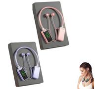 Genérico Foihletpath Sports Karaoke Bluetooth Earphones - Come with a Microphone, Wireless Sound Card Earphones Karaoke, New Upgraded Bluetooth Neck-Mounted Earbuds, for Live Streaming, Sports (#G)