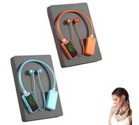 Genérico Foihletpath Sports Karaoke Bluetooth Earphones - Come with a Microphone, Wireless Sound Card Earphones Karaoke, New Upgraded Bluetooth Neck-Mounted Earbuds, for Live Streaming, Sports (#H)