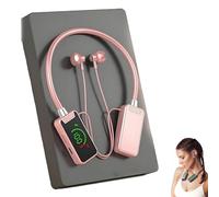 Genérico Foihletpath Sports Karaoke Bluetooth Earphones - Come with a Microphone, Wireless Sound Card Earphones Karaoke, New Upgraded Bluetooth Neck-Mounted Earbuds, for Live Streaming, Sports (Pink)