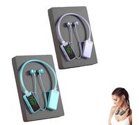 Genérico Foihletpath Sports Karaoke Bluetooth Earphones - Come with a Microphone, Wireless Sound Card Earphones Karaoke, New Upgraded Bluetooth Neck-Mounted Earbuds, for Live Streaming, Sports (#D)