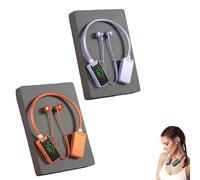 Genérico Foihletpath Sports Karaoke Bluetooth Earphones - Come with a Microphone, Wireless Sound Card Earphones Karaoke, New Upgraded Bluetooth Neck-Mounted Earbuds, for Live Streaming, Sports (#C)