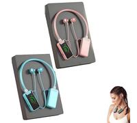 Genérico Foihletpath Sports Karaoke Bluetooth Earphones - Come with a Microphone, Wireless Sound Card Earphones Karaoke, New Upgraded Bluetooth Neck-Mounted Earbuds, for Live Streaming, Sports (#A)