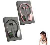 Genérico Foihletpath Sports Karaoke Bluetooth Earphones - Come with a Microphone, Wireless Sound Card Earphones Karaoke, New Upgraded Bluetooth Neck-Mounted Earbuds, for Live Streaming, Sports (#F)