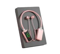 Genérico Foihletpath Sports Karaoke Bluetooth Earphones, Wireless Sound Card Live Broadcasting and Audio Editing Earphones,Bluetooth Neck-Hanging Earbud Headset, Live Broadcasting Audio Earbud (Pink)