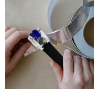 Genérico Foil Crimper - Herramienta de Foil Stained Glass Foiling | Handheld Aluminum Foil | Burnisher Crimper, Multifunctional Glass Fõil Burnishing Tool with Ergonomic Design