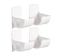 Genérico Foil Wraps Wall Rack, 4X Adhesive Space-Saving Holder, No-Punch Cabinet Side Organizer for Foil Wraps and Garbage Bags, Kitchen Storage for Dining Room and Home Use