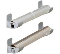 Genérico Foil Wraps Wall Rack, 4X Kitchen Wall Mount Foil Storage Racks, No-Drill Solution for Refrigerator Sidewall, ABS Garbage Bag Holder, Ideal Kitchenette Area Addition
