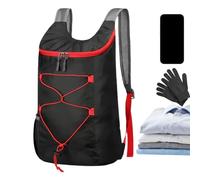 Genérico Foldable Backpack - Adjustable Strap, Lightweight Travel Bag, Compact Folding Outdoor Carry Pack, Portable Camping Hiking Storage Backpack | For Families Men Women Outdoor Beach Fishing