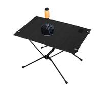 Genérico Foldable Camping Table, Portable Outdoor Utility Table, Compact Travel Gear Desk, Aluminum Frame Portable Stand, Reusable Lightweight Camp Furniture Foldable Station, Picnic Stand