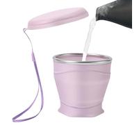 Genérico Foldable Cup - 8.8oz/260ml Food Grade Silicone Drinking Cups | Leakproof Cold Beverage Mug | Silicone Portable Drinking Cups For Camping Backpacking Outdoors Travel Women Men Kids Family