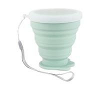 Genérico Foldable Cup, Retractable Mug, Reusable Pocket Size 200ml Capacity Silicone Cups, Cute Cat Paw Lid Design, Folding Drinkware for Hiking, Travel, Camping, 3.35x3.54in Unfolded & 1.18in Folded