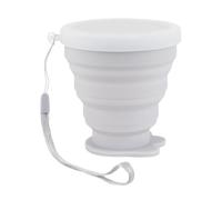 Genérico Foldable Cup, Retractable Mug, Reusable Pocket Size 200ml Capacity Silicone Cups, Cute Cat Paw Lid Design, Folding Drinkware for Hiking, Travel, Camping, 3.35x3.54in Unfolded & 1.18in Folded