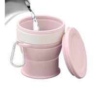 Genérico Foldable Cups With Lids Silicone Portable Water Bottle